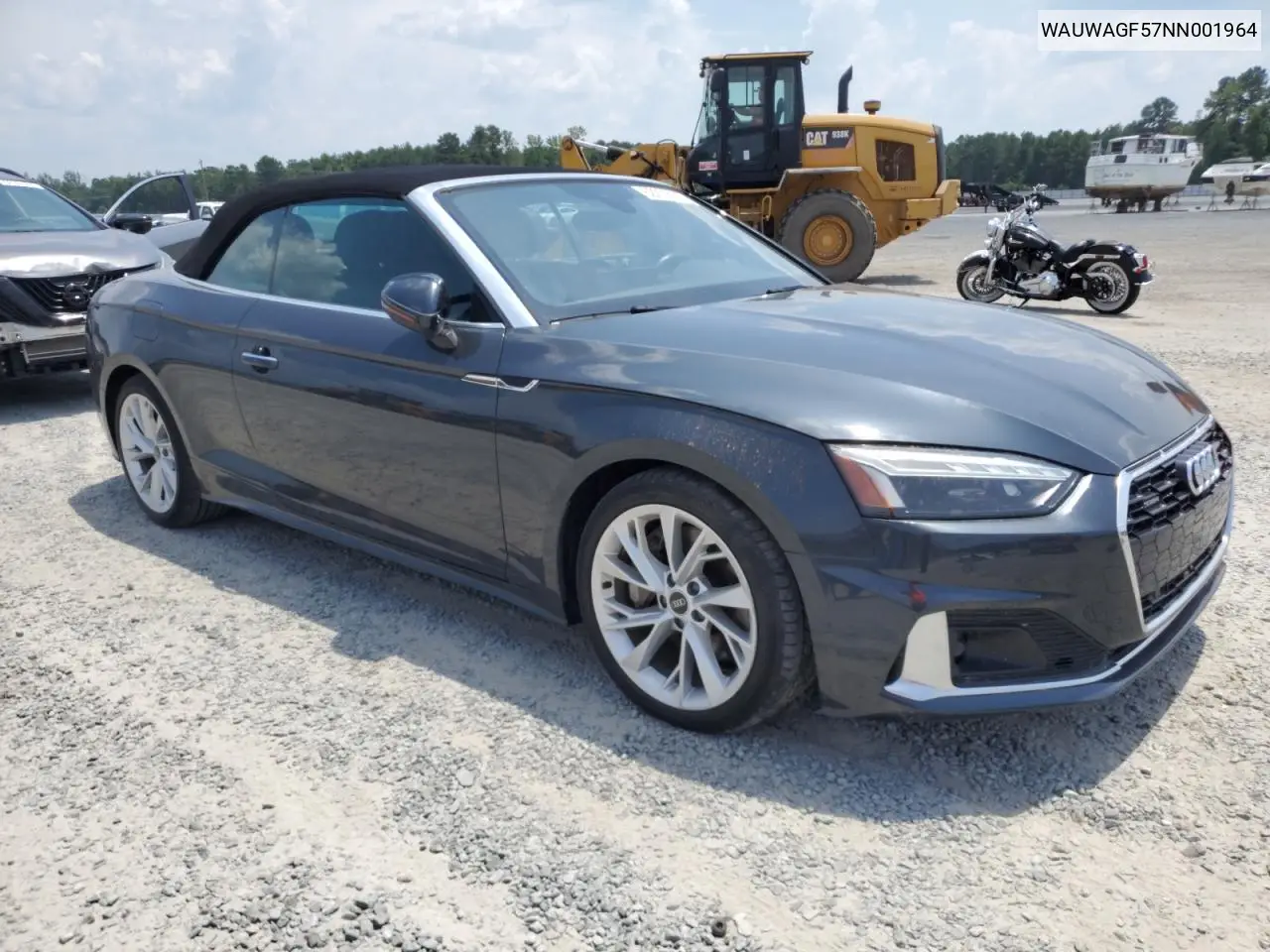 2022 Audi A5 Premium Plus 45 VIN: WAUWAGF57NN001964 Lot: 62202455