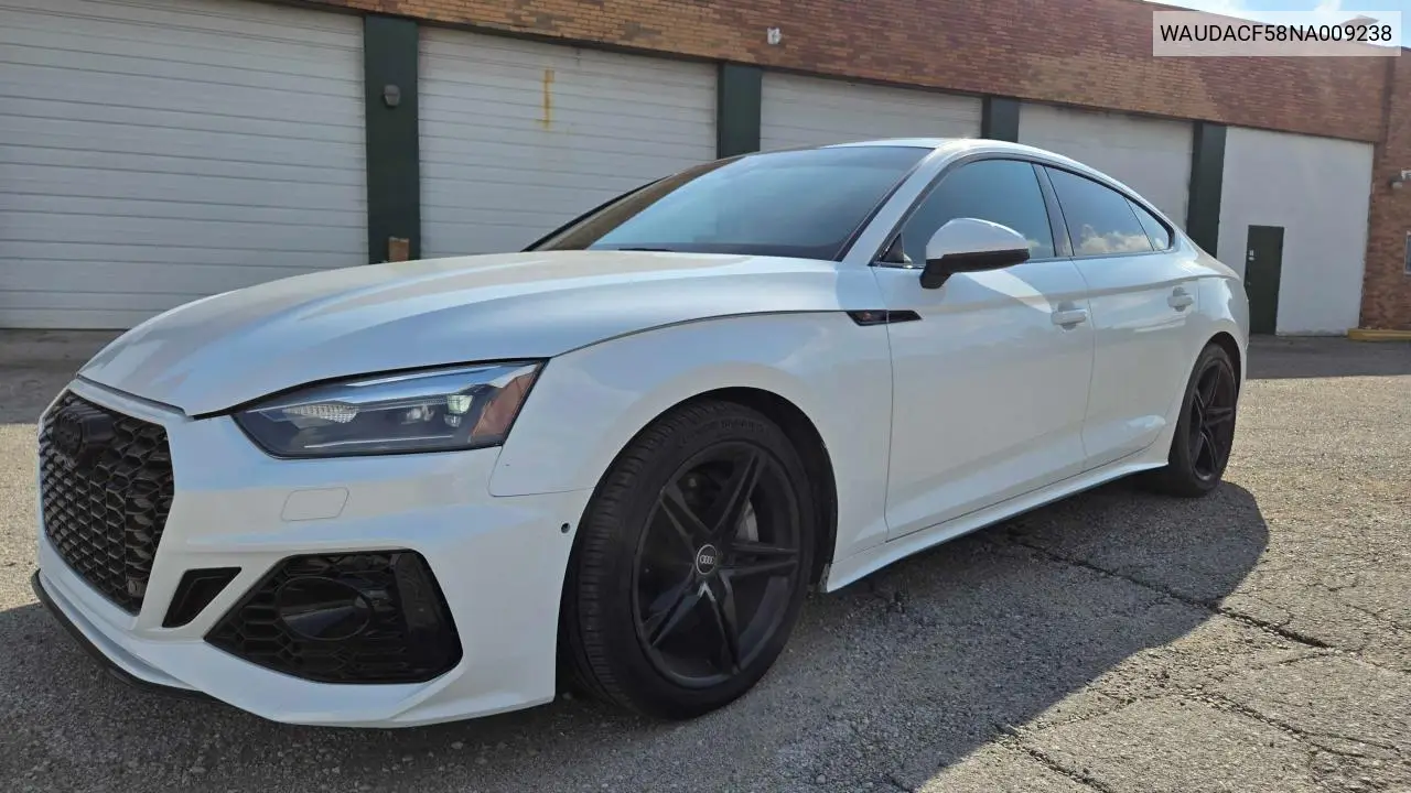 2022 Audi A5 Premium 45 VIN: WAUDACF58NA009238 Lot: 63340435