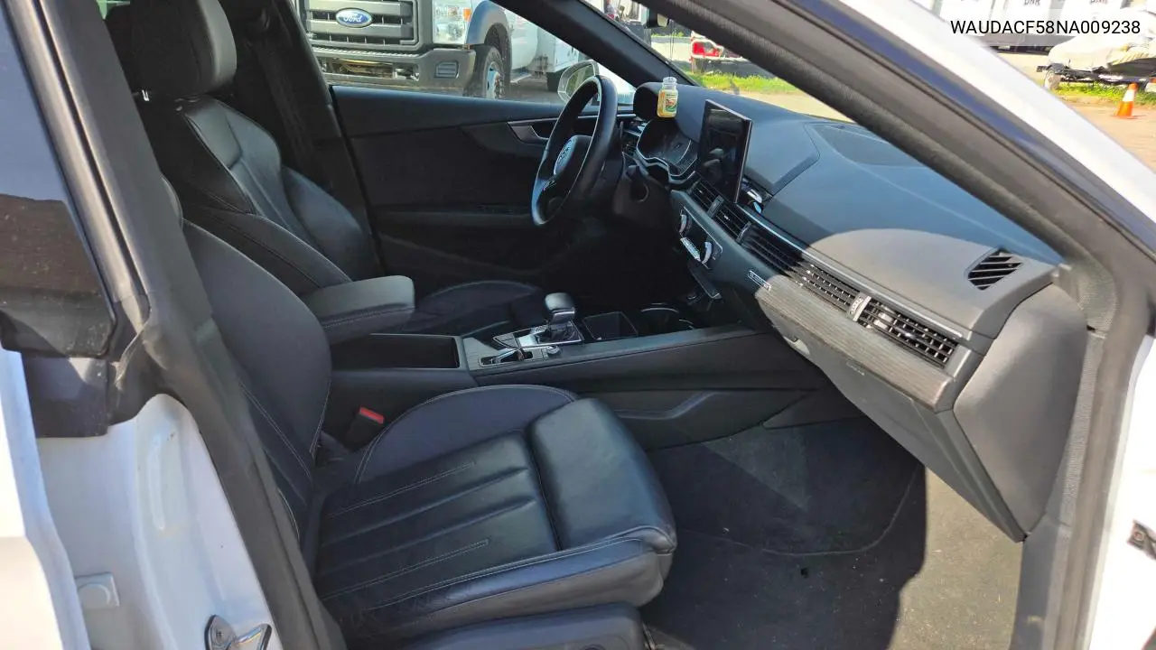 2022 Audi A5 Premium 45 VIN: WAUDACF58NA009238 Lot: 63340435