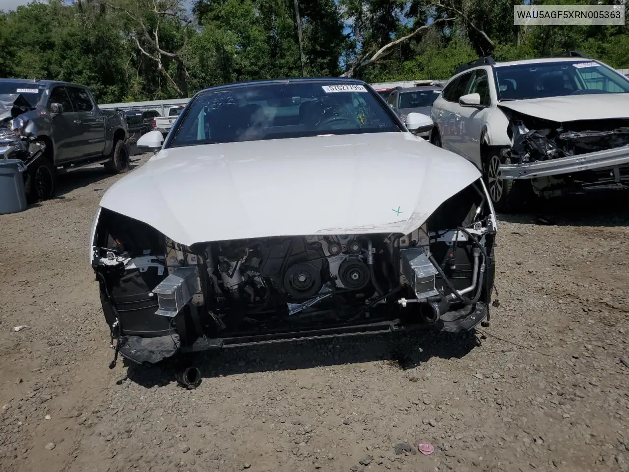 2024 Audi A5 Prestige 45 VIN: WAU5AGF5XRN005363 Lot: 57027795