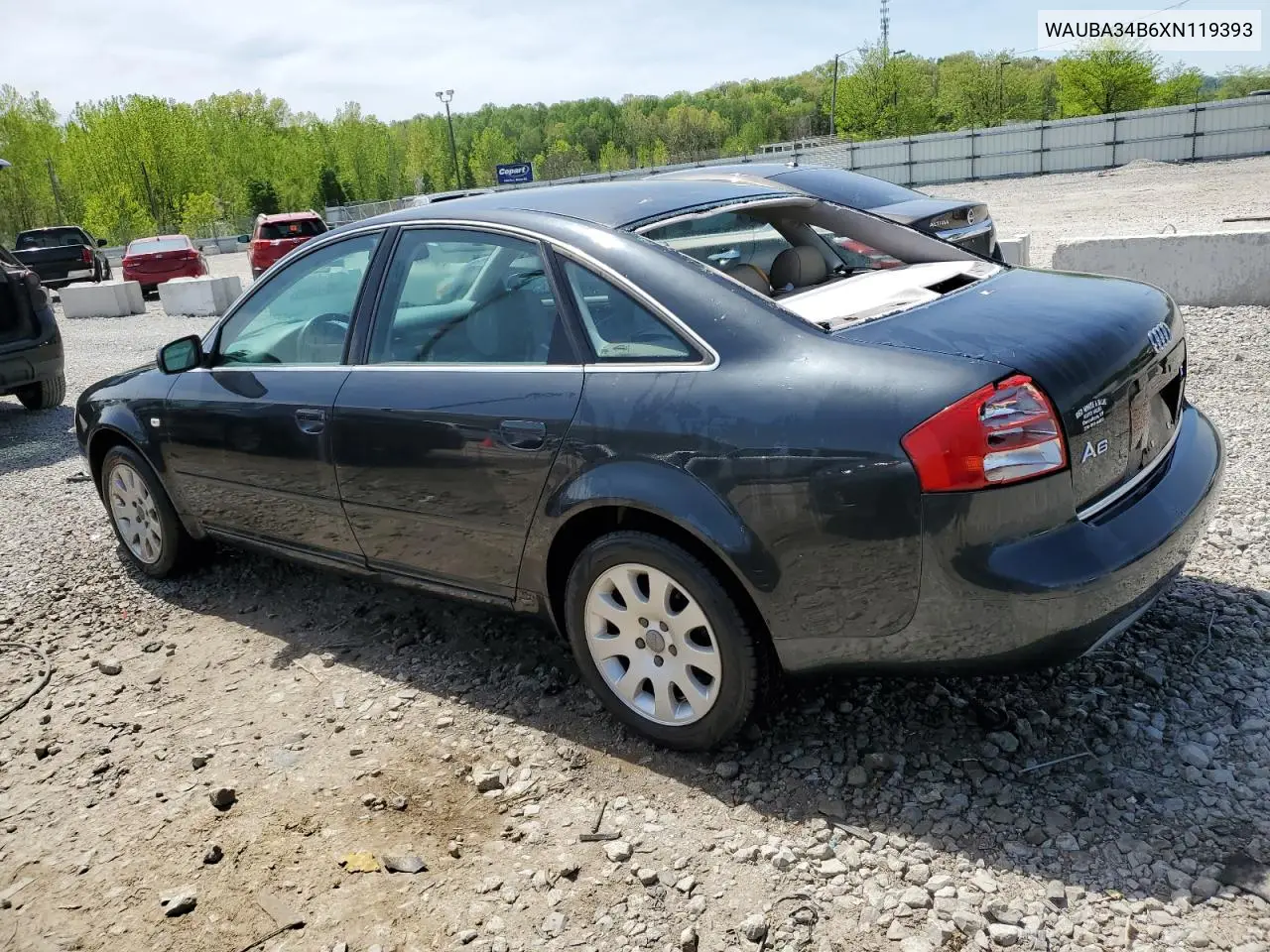 1999 Audi A6 2.8 Quattro VIN: WAUBA34B6XN119393 Lot: 54181235