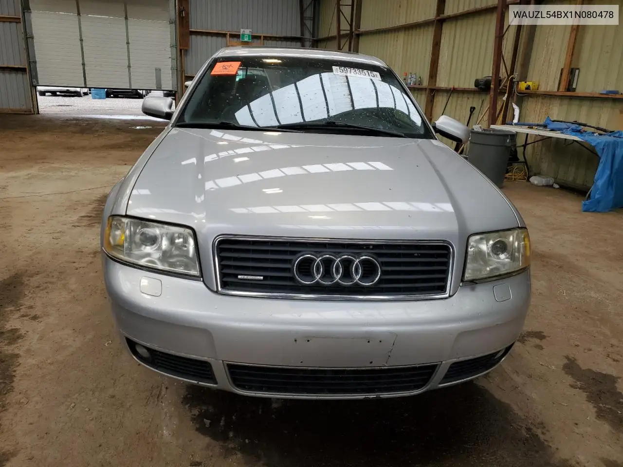 2001 Audi A6 4.2 Quattro VIN: WAUZL54BX1N080478 Lot: 59733515