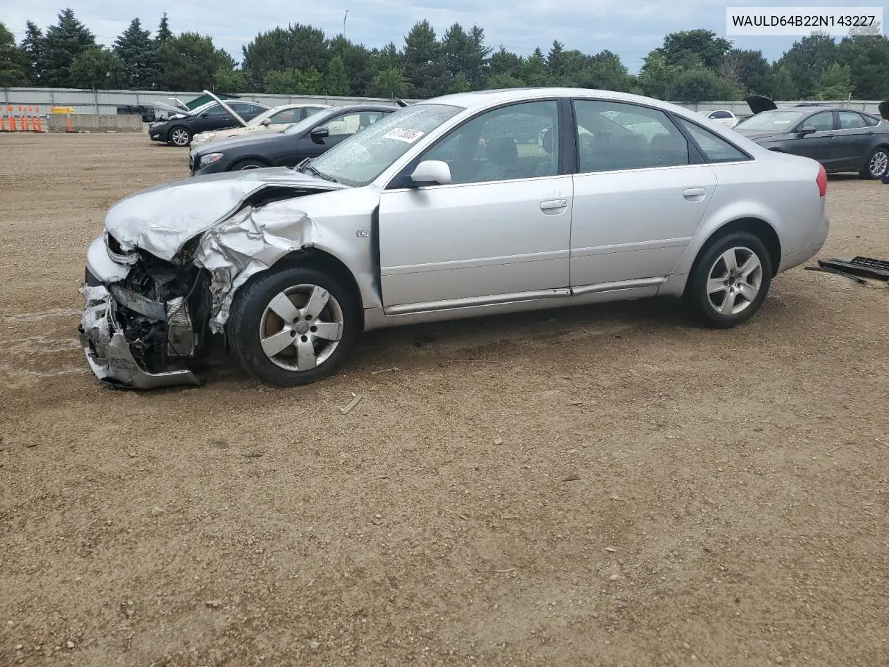 2002 Audi A6 2.7T Quattro VIN: WAULD64B22N143227 Lot: 61773835