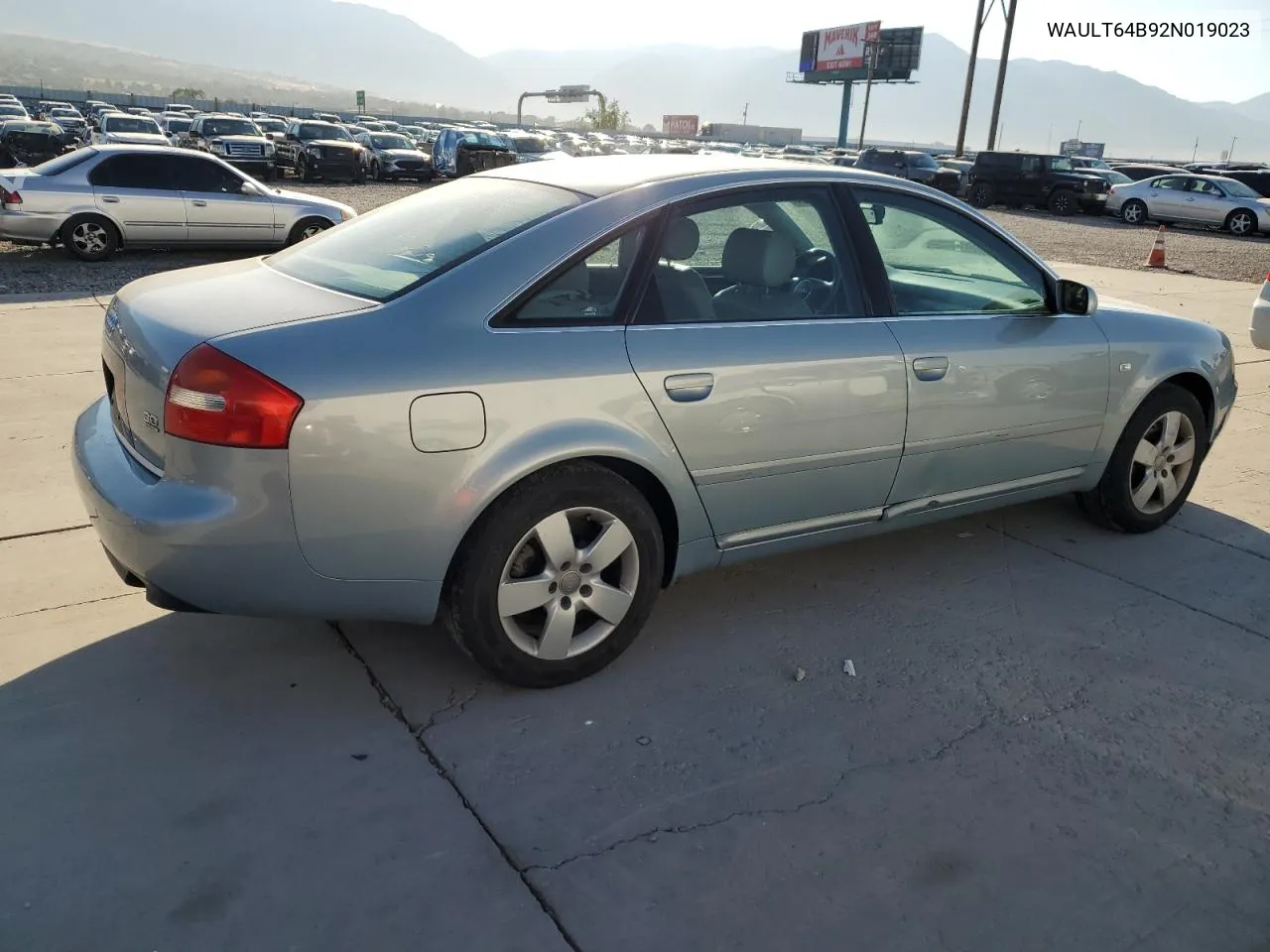 2002 Audi A6 3.0 Quattro VIN: WAULT64B92N019023 Lot: 70498694