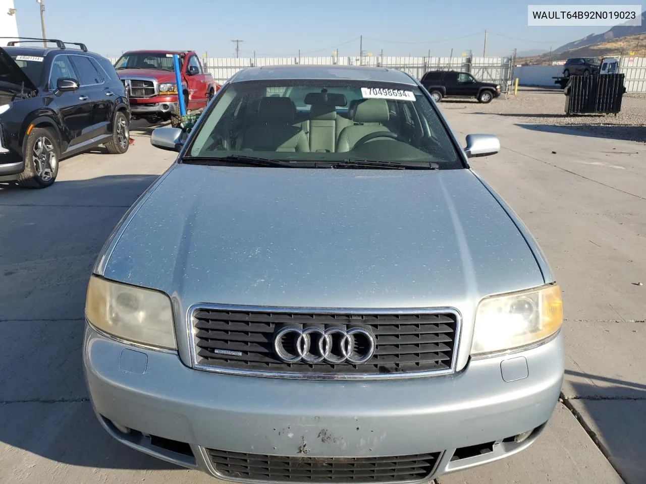 2002 Audi A6 3.0 Quattro VIN: WAULT64B92N019023 Lot: 70498694