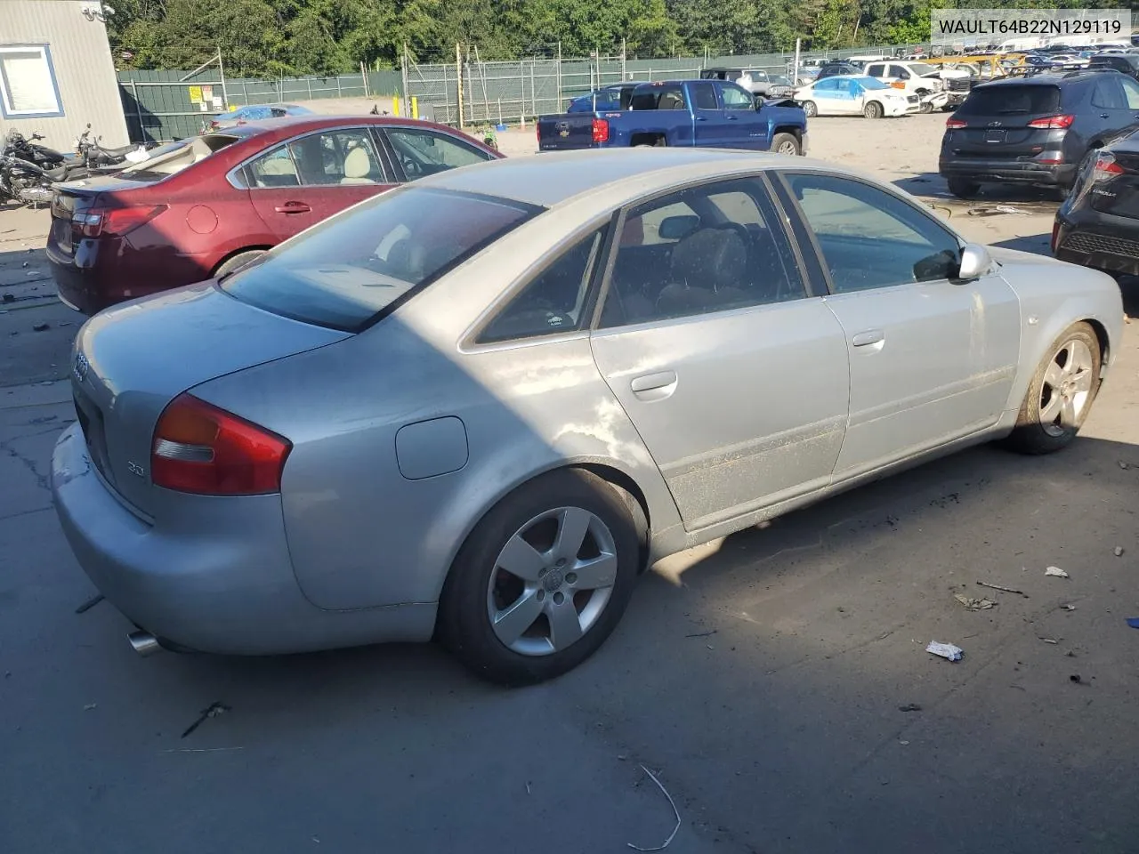 2002 Audi A6 3.0 Quattro VIN: WAULT64B22N129119 Lot: 88138315