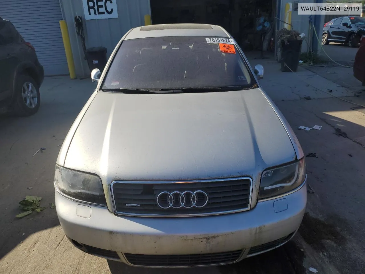 2002 Audi A6 3.0 Quattro VIN: WAULT64B22N129119 Lot: 88138315