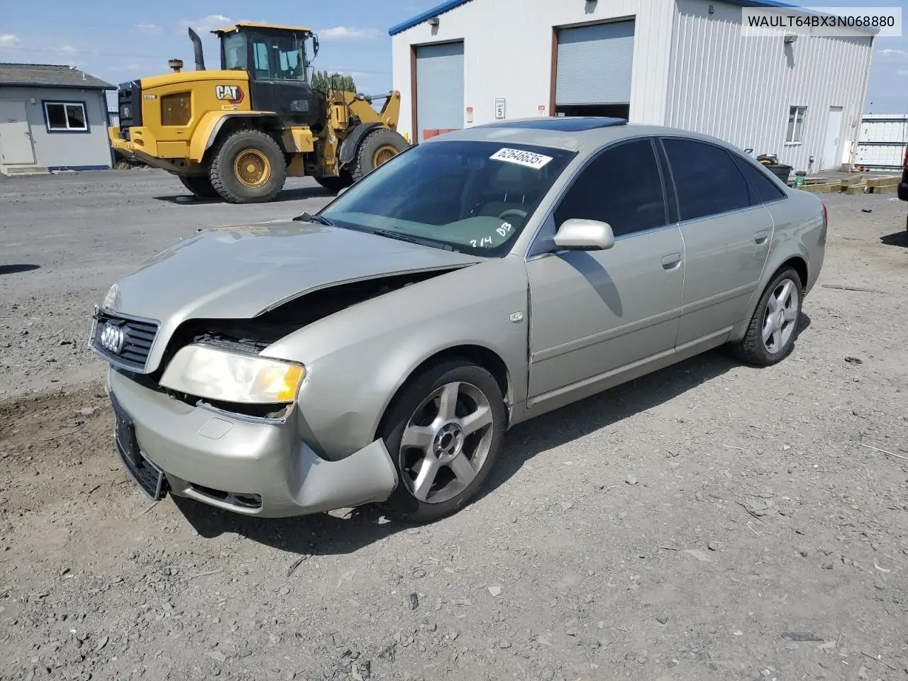 2003 Audi A6 3.0 Quattro VIN: WAULT64BX3N068880 Lot: 62646635