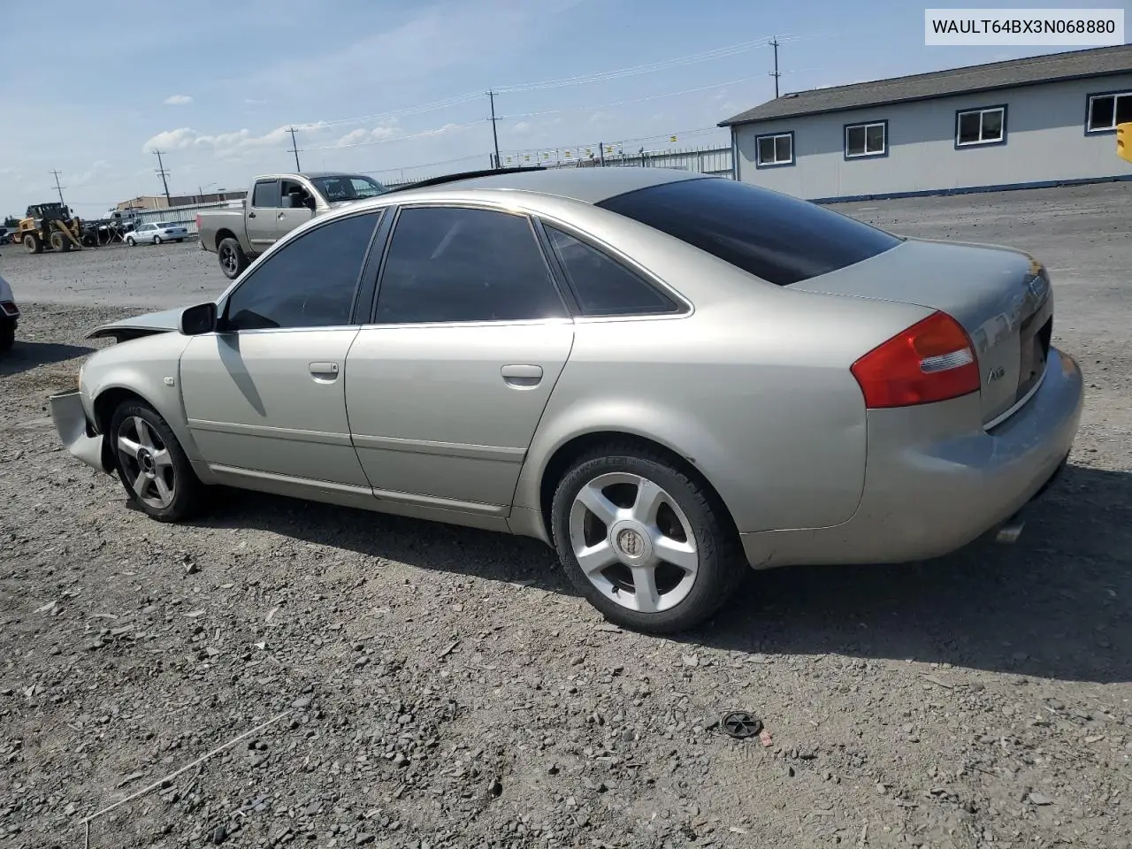 2003 Audi A6 3.0 Quattro VIN: WAULT64BX3N068880 Lot: 62646635