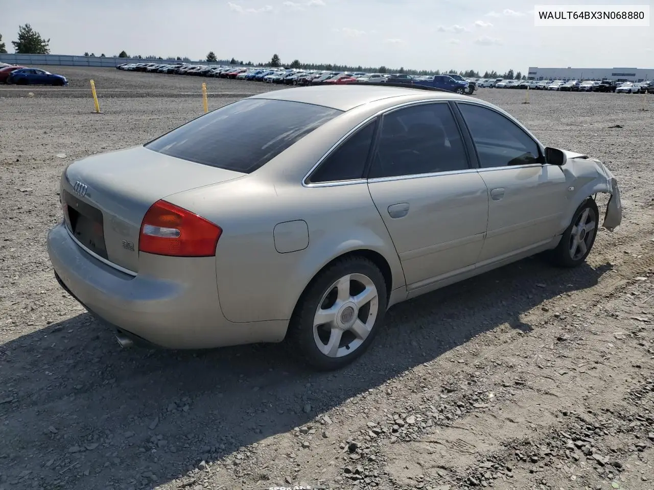 2003 Audi A6 3.0 Quattro VIN: WAULT64BX3N068880 Lot: 62646635