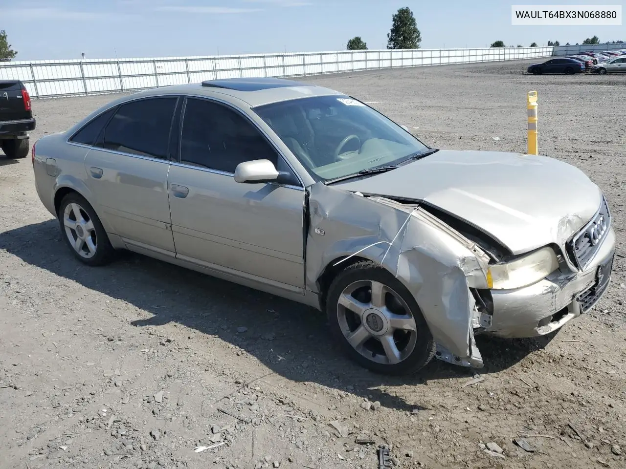 2003 Audi A6 3.0 Quattro VIN: WAULT64BX3N068880 Lot: 62646635