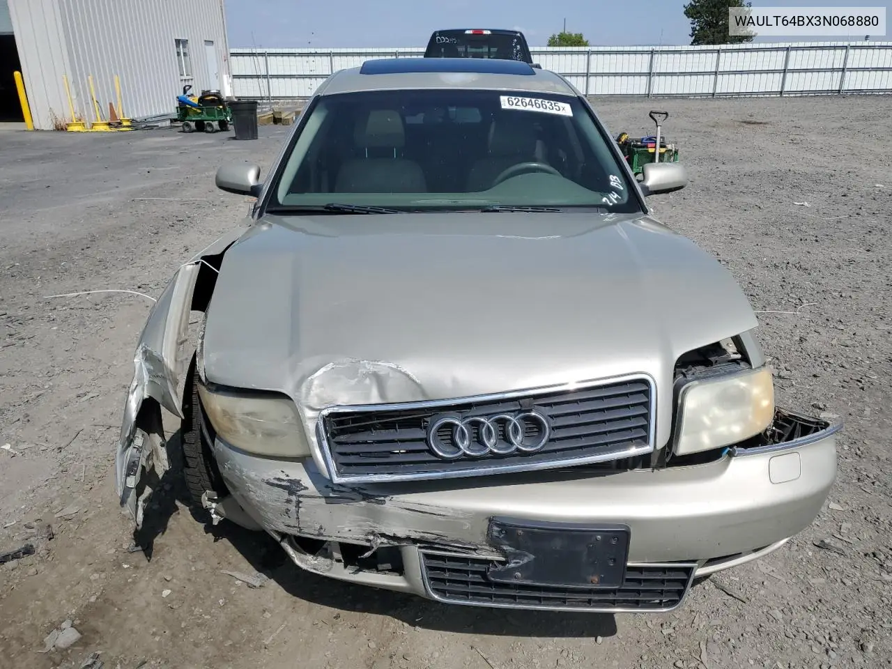 2003 Audi A6 3.0 Quattro VIN: WAULT64BX3N068880 Lot: 62646635