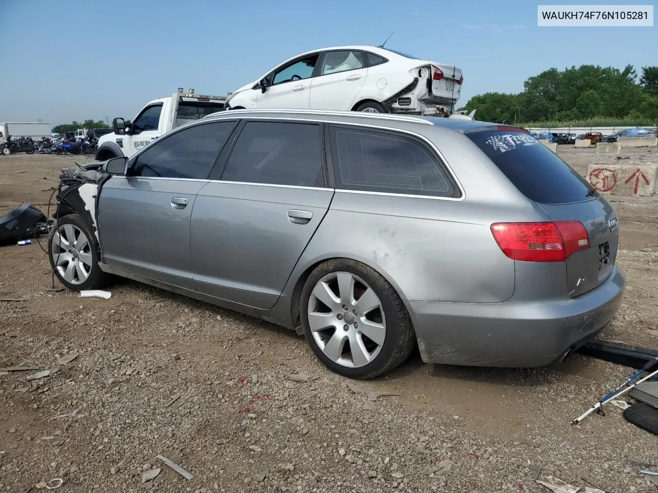 2006 Audi A6 Avant Quattro VIN: WAUKH74F76N105281 Lot: 62265315