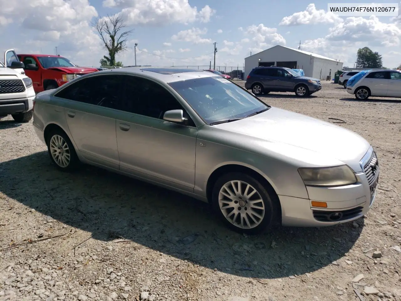 2006 Audi A6 3.2 Quattro VIN: WAUDH74F76N120677 Lot: 62494585