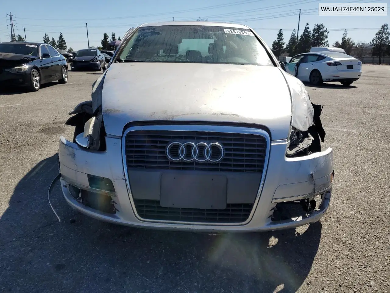 2006 Audi A6 3.2 VIN: WAUAH74F46N125029 Lot: 62818895