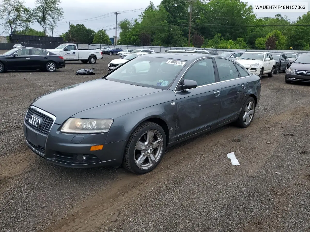 2008 Audi A6 S-Line 3.2 Quattro VIN: WAUEH74F48N157063 Lot: 57866265