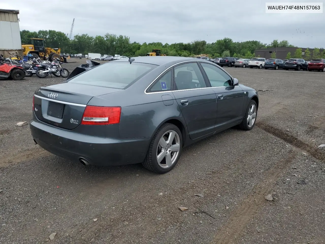 2008 Audi A6 S-Line 3.2 Quattro VIN: WAUEH74F48N157063 Lot: 57866265