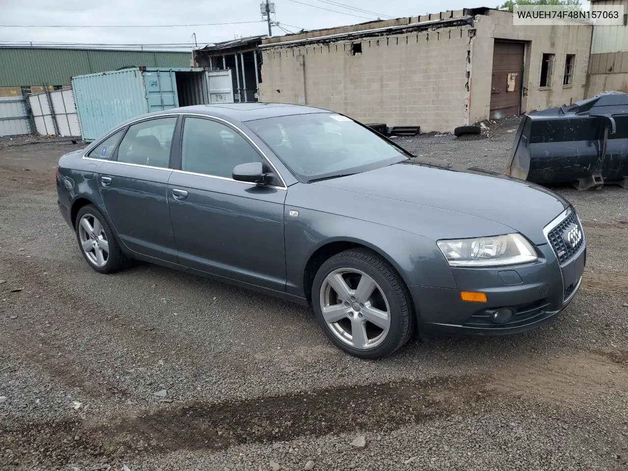 2008 Audi A6 S-Line 3.2 Quattro VIN: WAUEH74F48N157063 Lot: 57866265