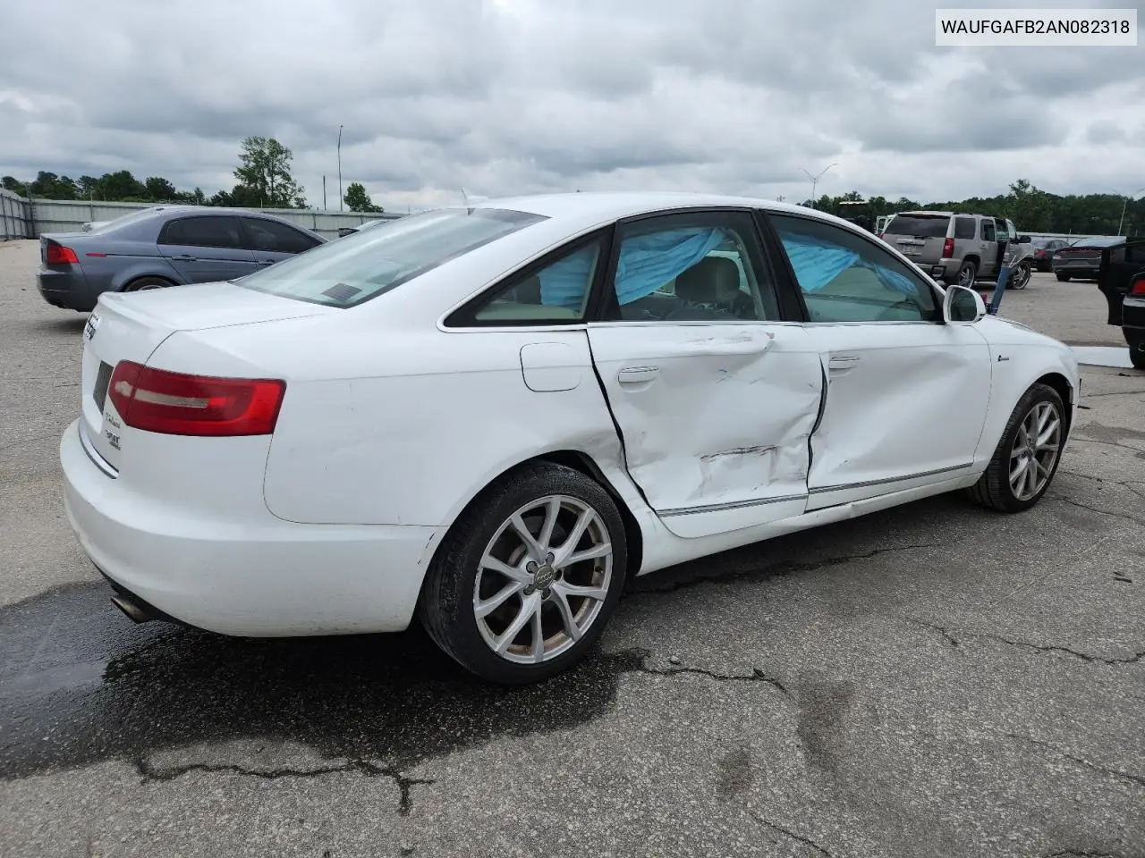 2010 Audi A6 Premium Plus VIN: WAUFGAFB2AN082318 Lot: 59710835