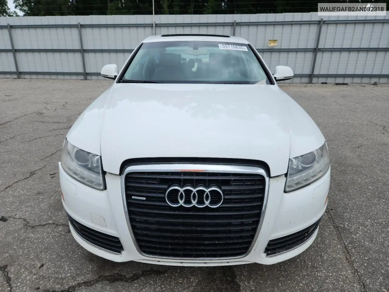 2010 Audi A6 Premium Plus VIN: WAUFGAFB2AN082318 Lot: 59710835