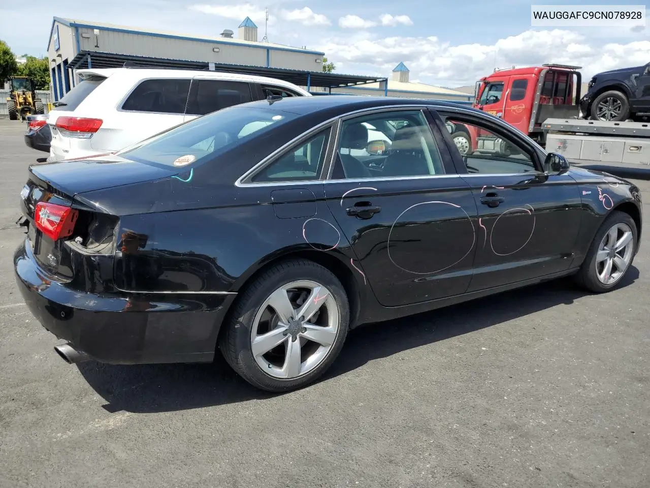 2012 Audi A6 Premium Plus VIN: WAUGGAFC9CN078928 Lot: 56406115