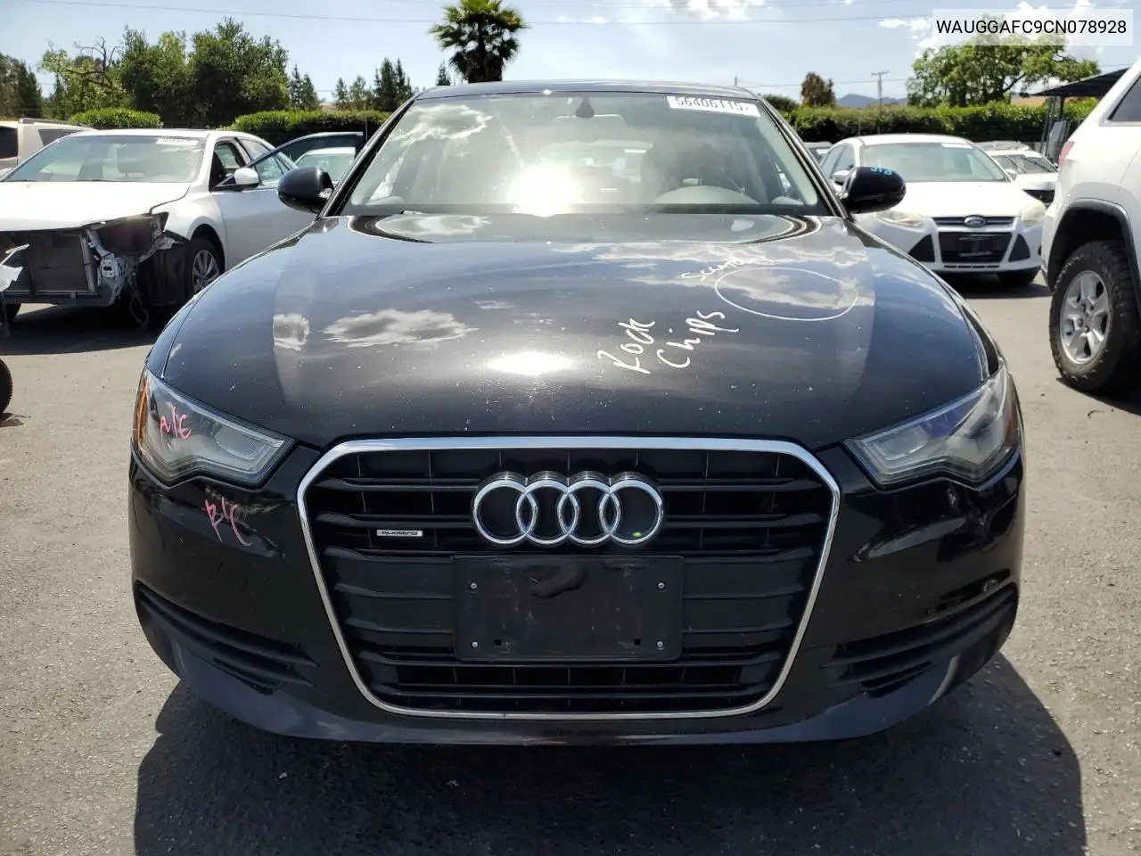 2012 Audi A6 Premium Plus VIN: WAUGGAFC9CN078928 Lot: 56406115