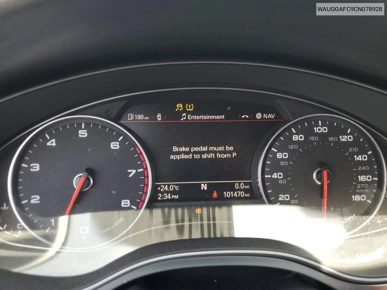 2012 Audi A6 Premium Plus VIN: WAUGGAFC9CN078928 Lot: 56406115