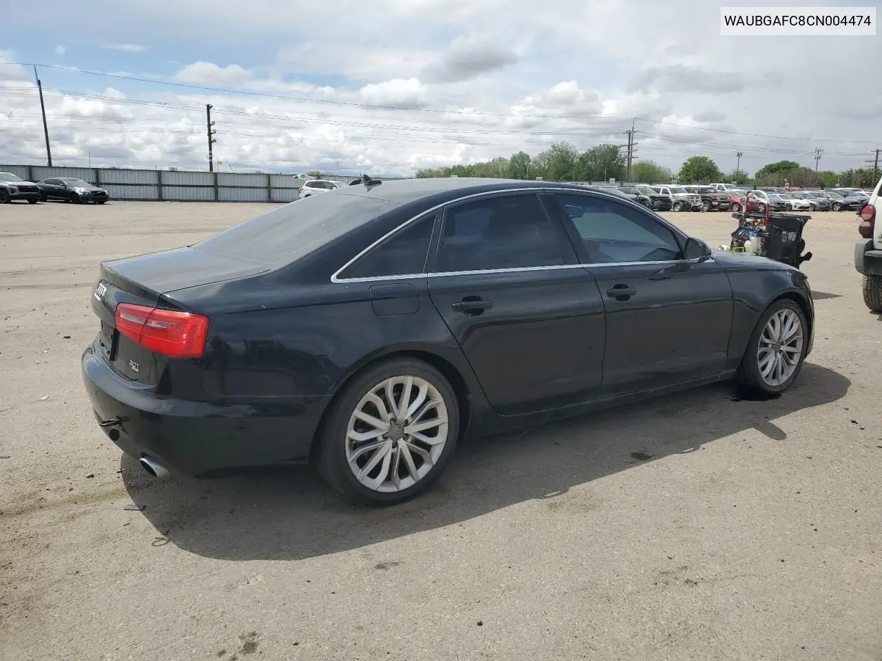 2012 Audi A6 VIN: WAUBGAFC8CN004474 Lot: 56991235