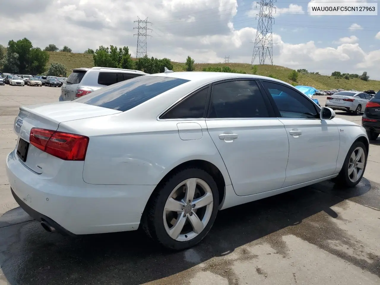 2012 Audi A6 Premium Plus VIN: WAUGGAFC5CN127963 Lot: 63074335