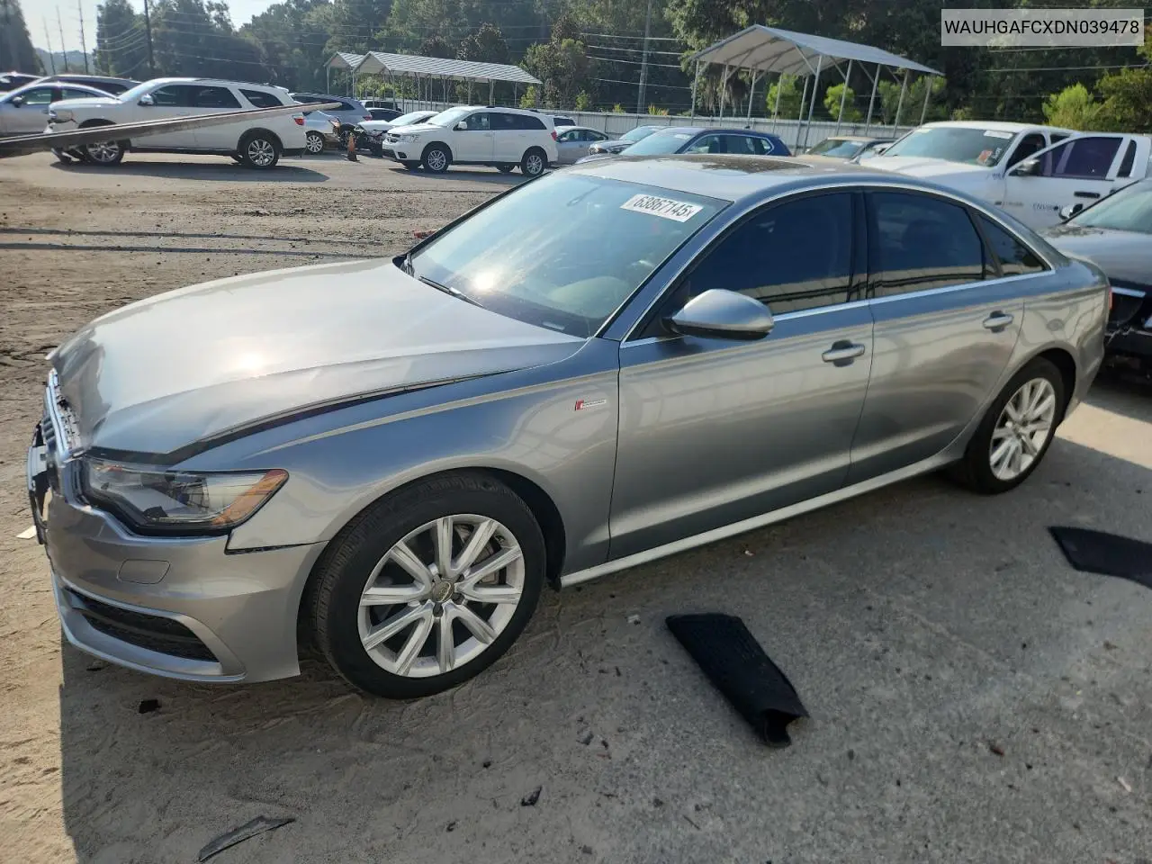 2013 Audi A6 Prestige VIN: WAUHGAFCXDN039478 Lot: 63867145