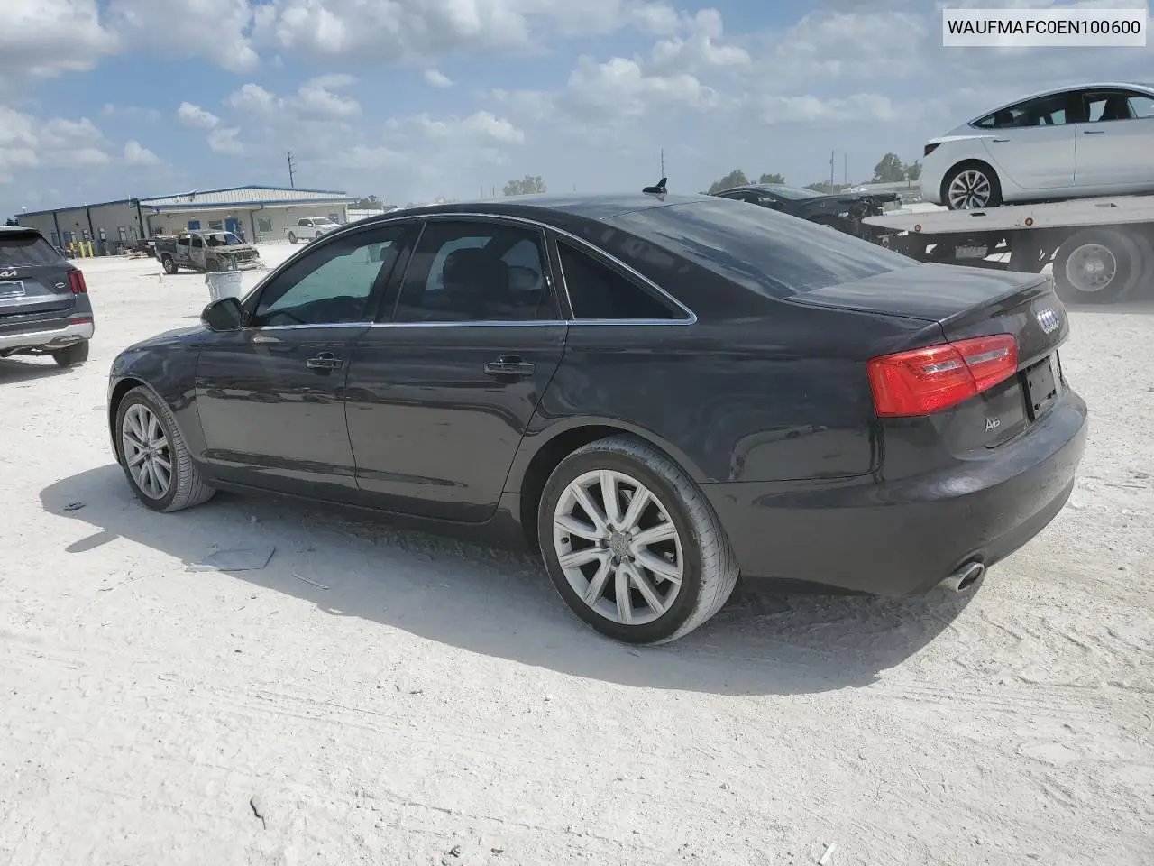 2014 Audi A6 Premium Plus VIN: WAUFMAFC0EN100600 Lot: 51011795