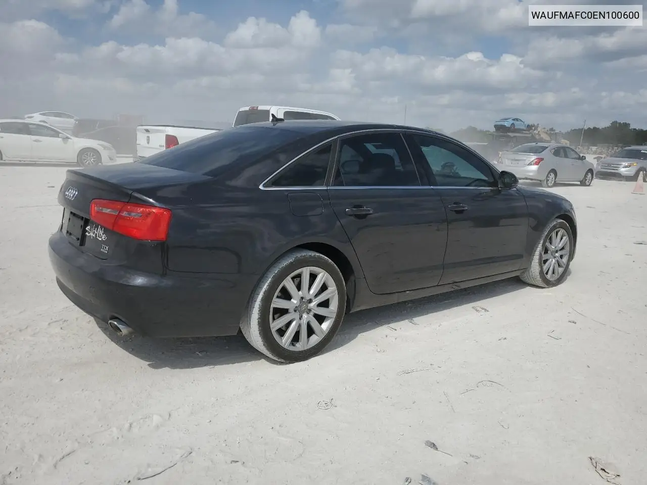 2014 Audi A6 Premium Plus VIN: WAUFMAFC0EN100600 Lot: 51011795