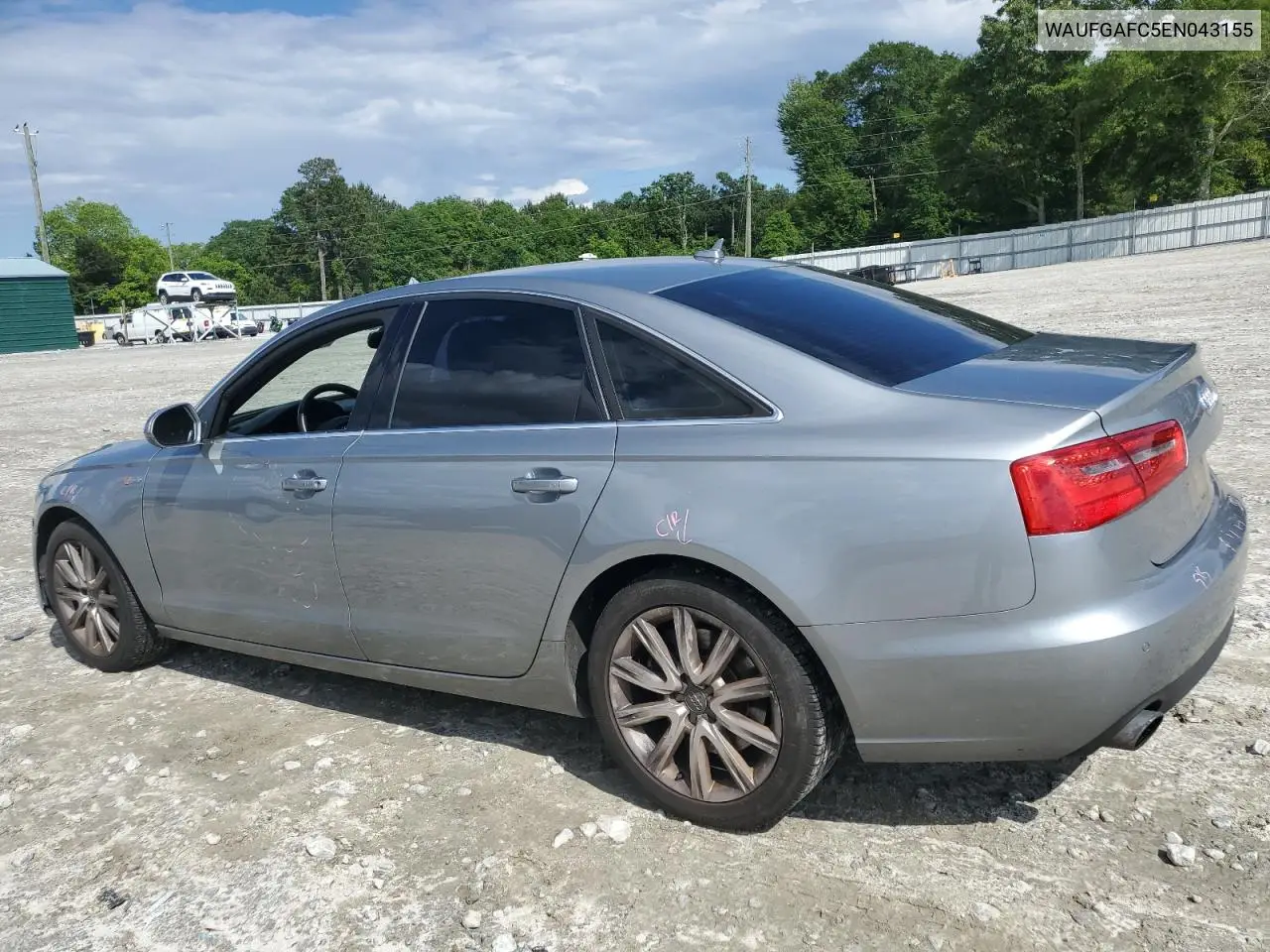 2014 Audi A6 Premium Plus VIN: WAUFGAFC5EN043155 Lot: 56891985