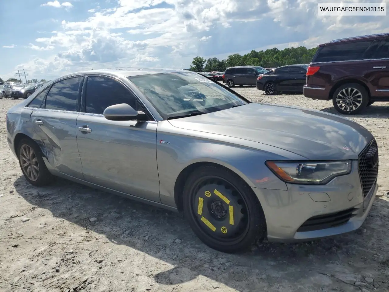 2014 Audi A6 Premium Plus VIN: WAUFGAFC5EN043155 Lot: 56891985