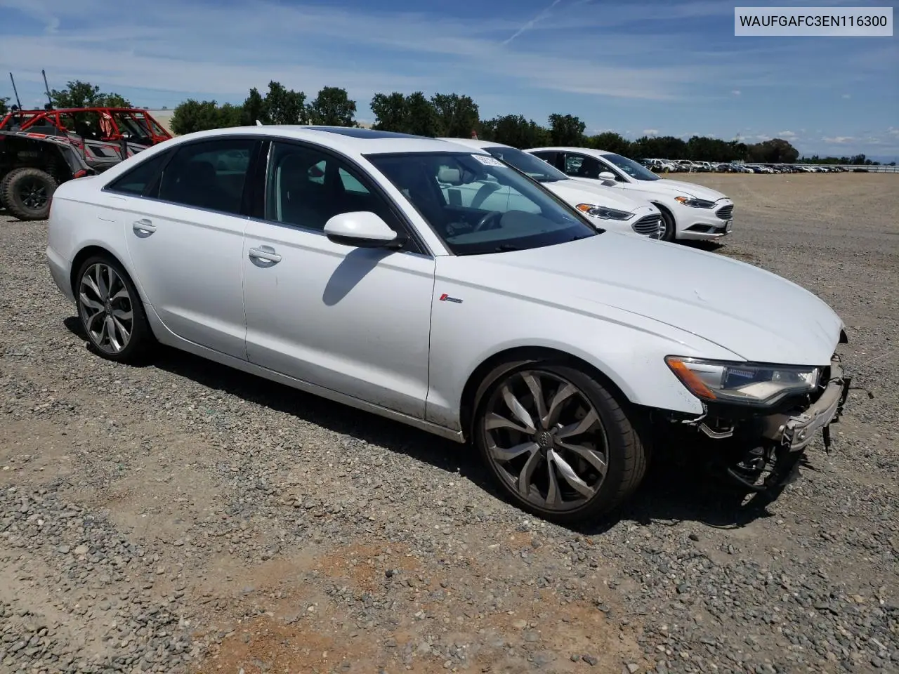2014 Audi A6 Premium Plus VIN: WAUFGAFC3EN116300 Lot: 56911945