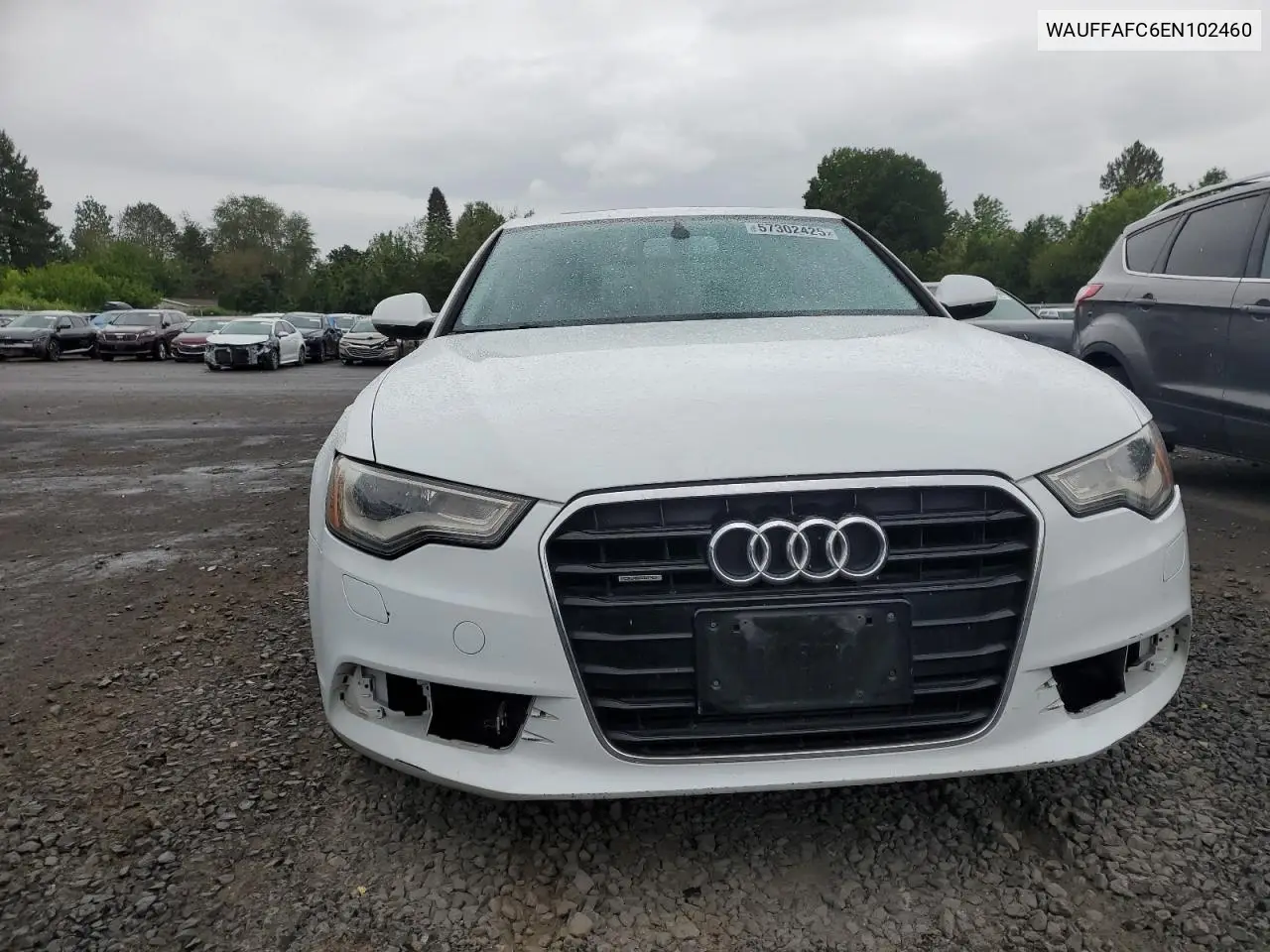 2014 Audi A6 Premium VIN: WAUFFAFC6EN102460 Lot: 57302425