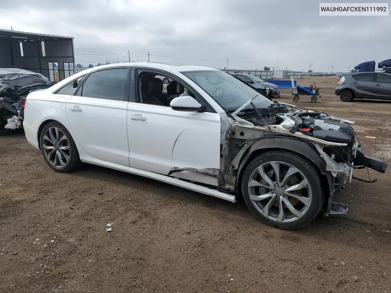 2014 Audi A6 Prestige VIN: WAUHGAFCXEN111992 Lot: 62300555