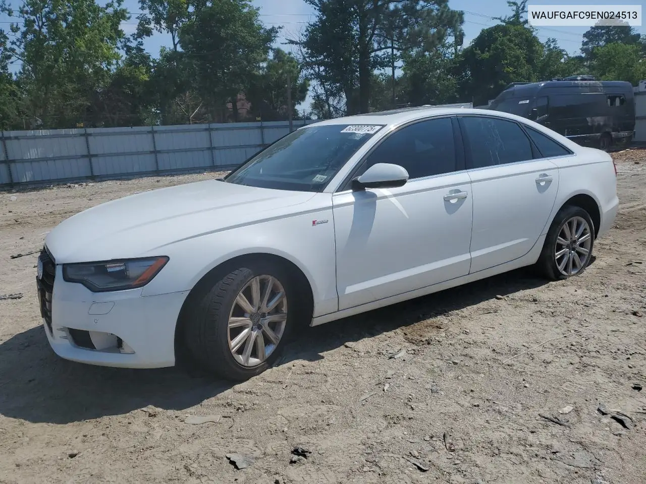 2014 Audi A6 Premium Plus VIN: WAUFGAFC9EN024513 Lot: 62300775