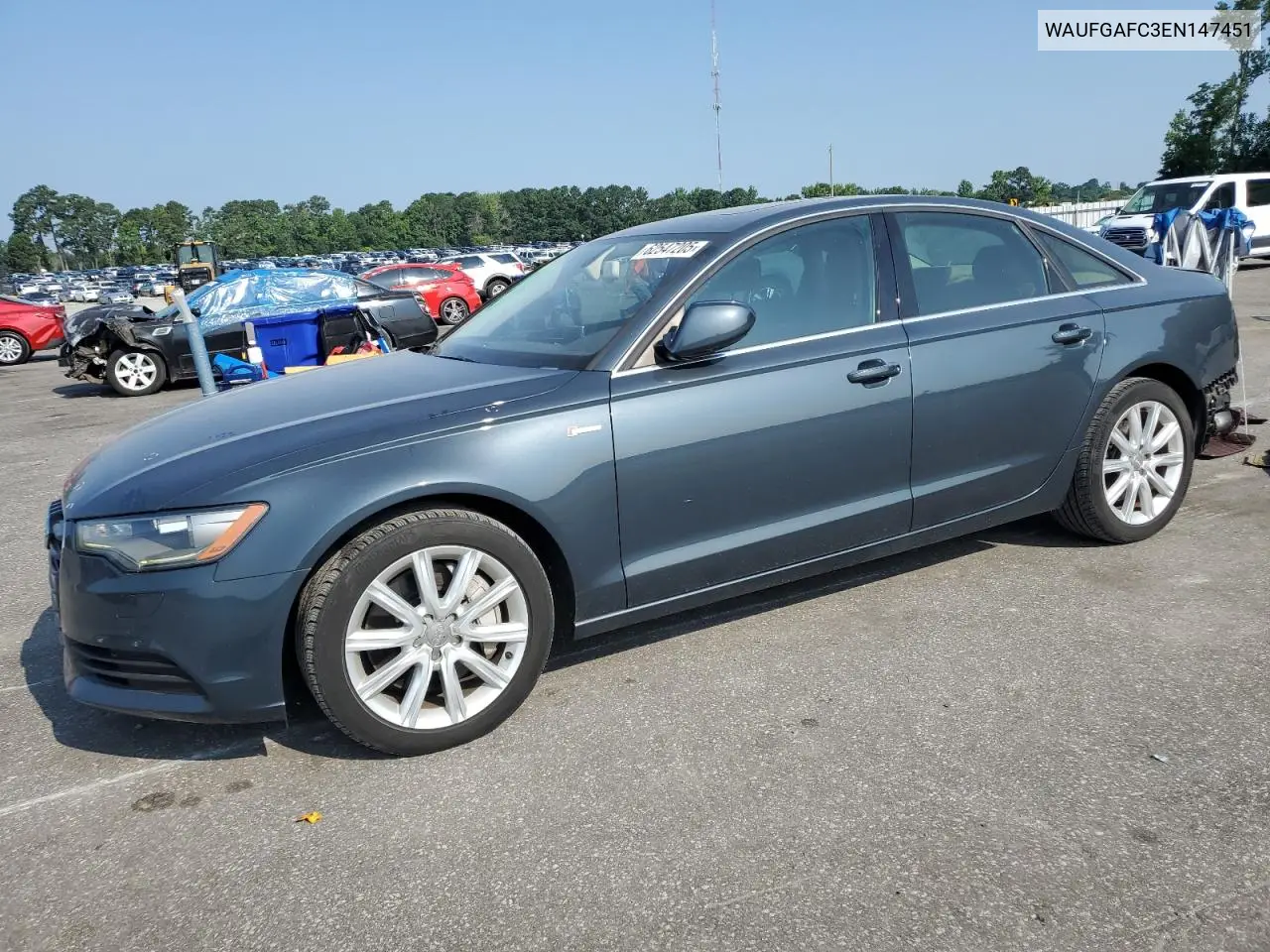 2014 Audi A6 Premium Plus VIN: WAUFGAFC3EN147451 Lot: 62547205