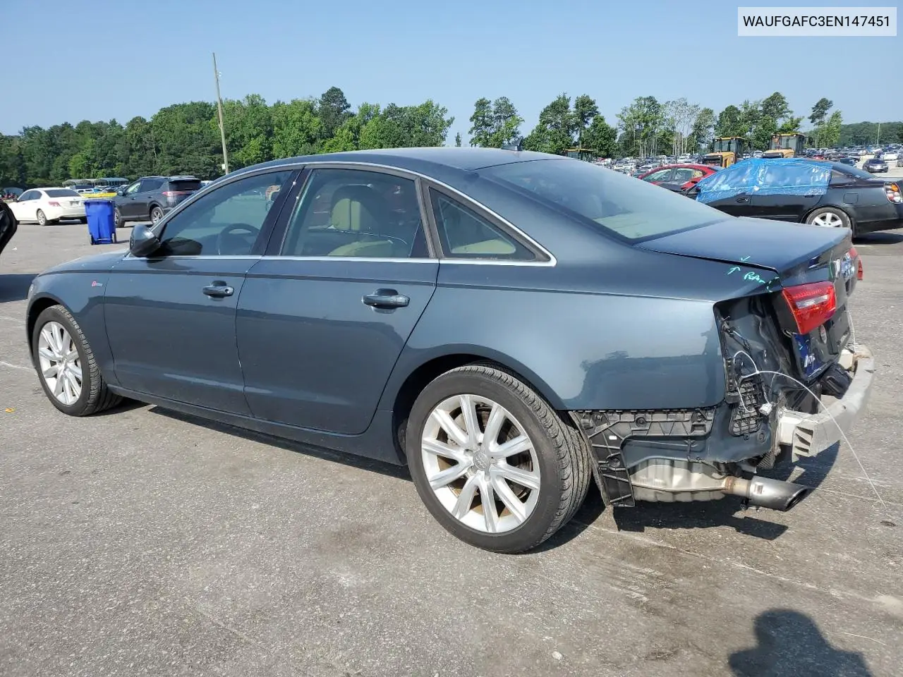 2014 Audi A6 Premium Plus VIN: WAUFGAFC3EN147451 Lot: 62547205