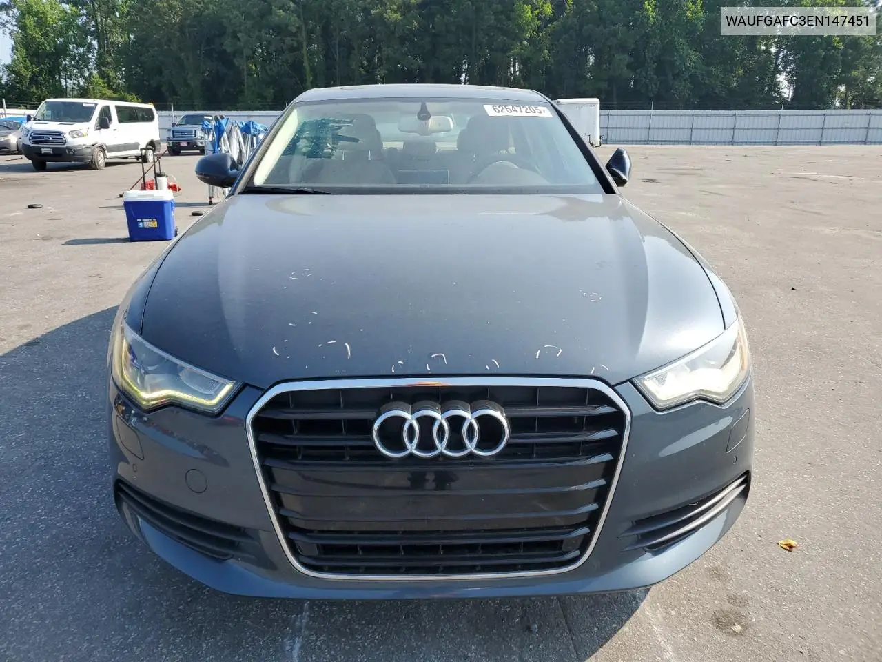 2014 Audi A6 Premium Plus VIN: WAUFGAFC3EN147451 Lot: 62547205