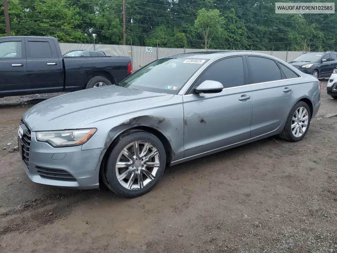 2014 Audi A6 Premium Plus VIN: WAUGFAFC9EN102585 Lot: 62569825