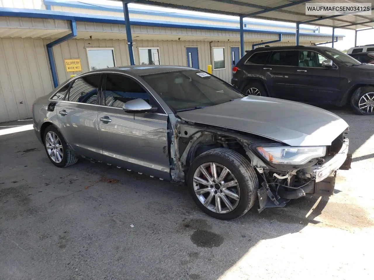 2014 Audi A6 Premium Plus VIN: WAUFMAFC5EN034125 Lot: 62861475