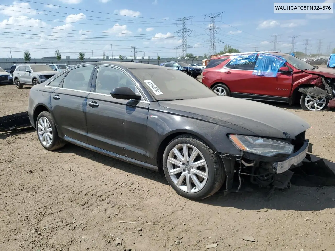 2015 Audi A6 Prestige VIN: WAUHGAFC8FN024576 Lot: 56542995