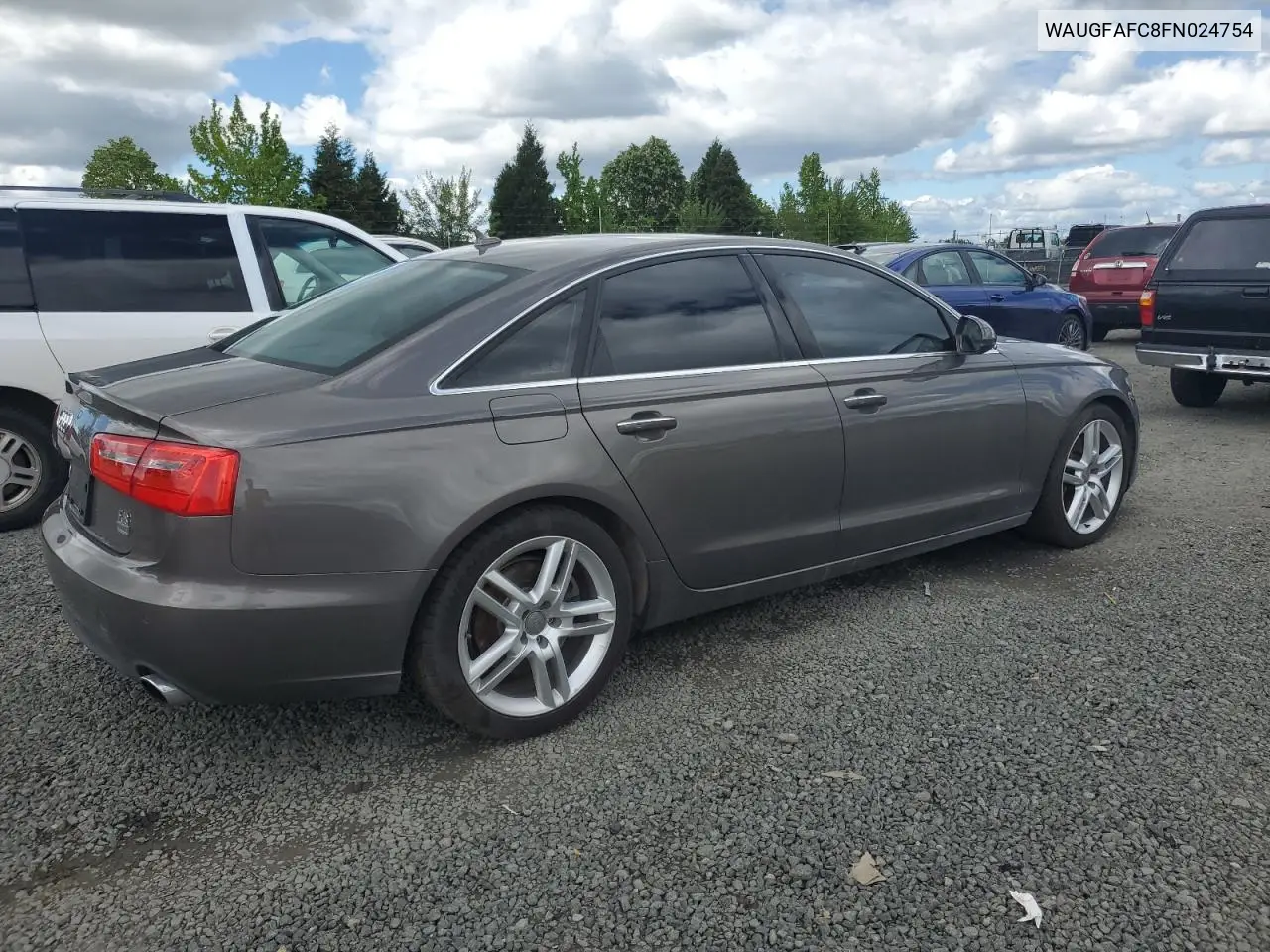 waugfafc8fn024754 WAUGFAFC8FN024754 2015 Audi A6 Premium Plus