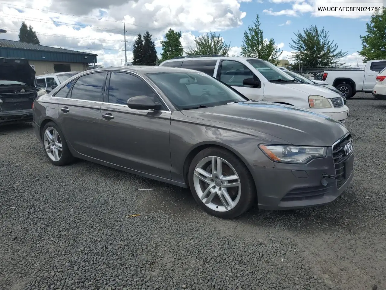 waugfafc8fn024754 WAUGFAFC8FN024754 2015 Audi A6 Premium Plus
