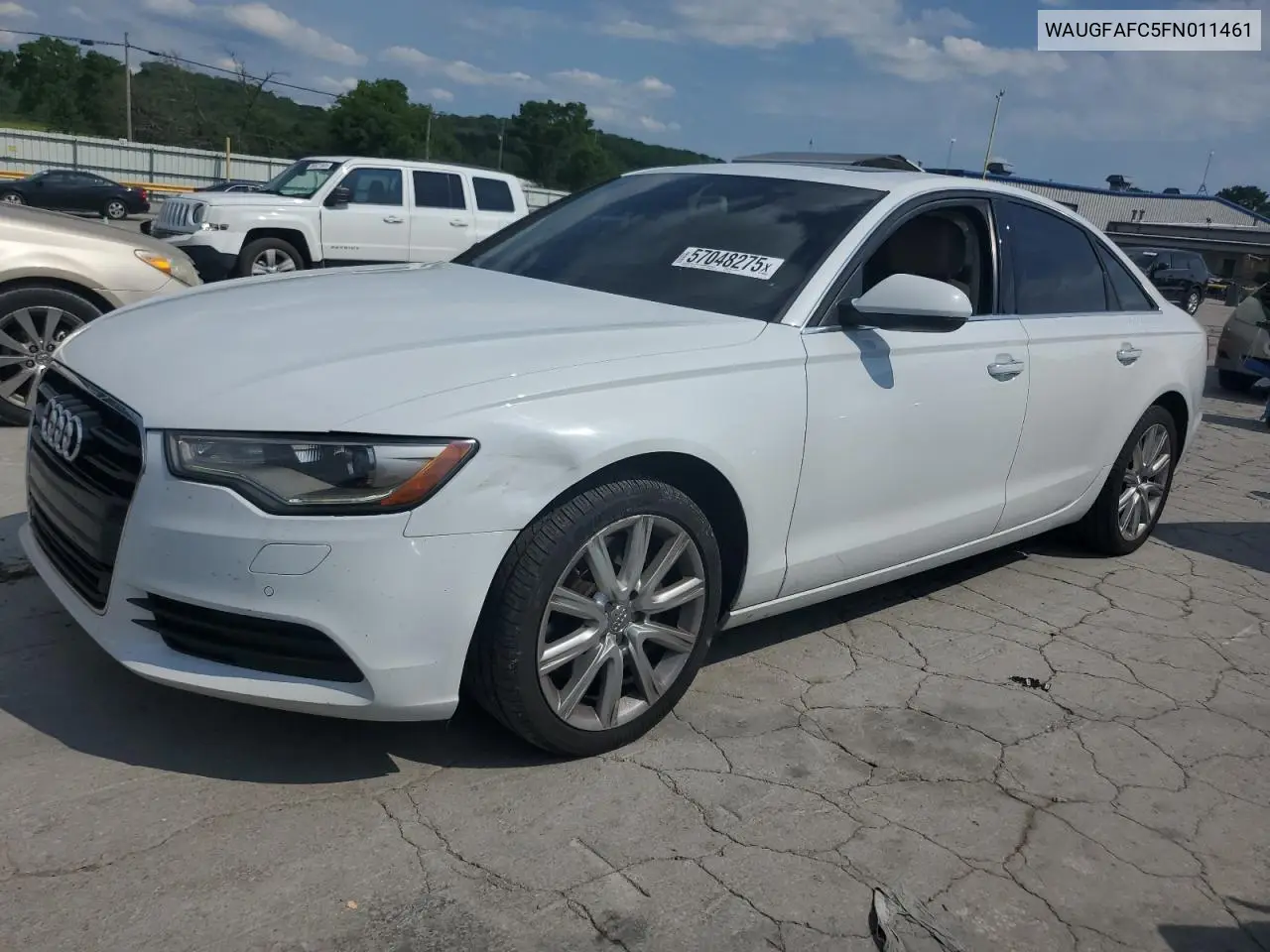 2015 Audi A6 Premium Plus VIN: WAUGFAFC5FN011461 Lot: 57048275
