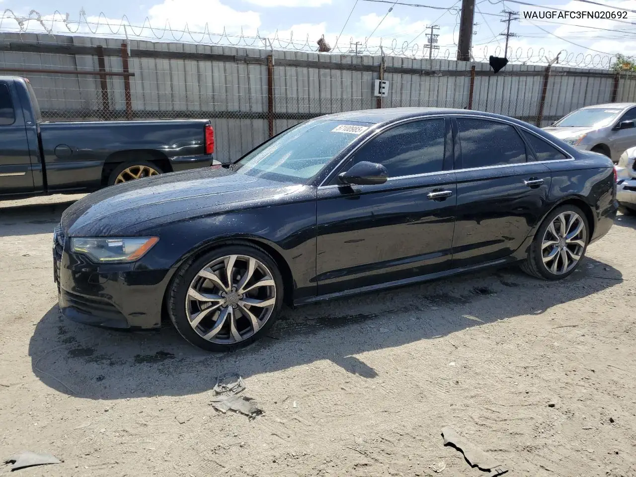 2015 Audi A6 Premium Plus VIN: WAUGFAFC3FN020692 Lot: 57100985