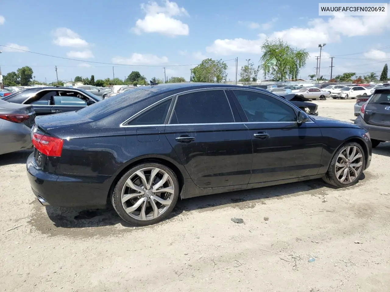 2015 Audi A6 Premium Plus VIN: WAUGFAFC3FN020692 Lot: 57100985