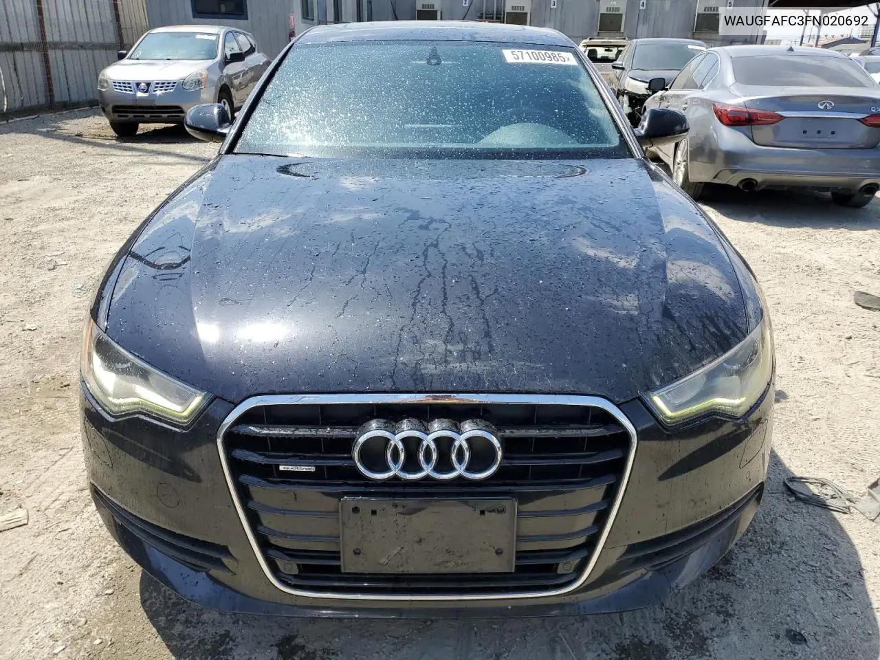 2015 Audi A6 Premium Plus VIN: WAUGFAFC3FN020692 Lot: 57100985